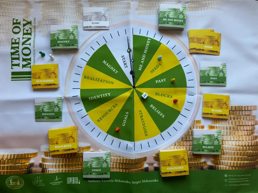 Time is Money — game board with decks and manual