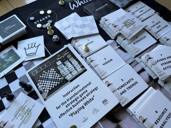 Game in progress — chess on the board