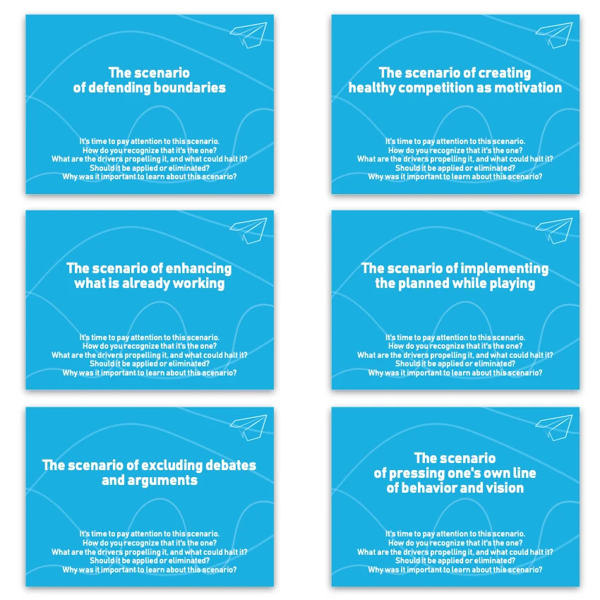 Metaphorical associative cards “Business Development Scenarios” — sample cards, 1