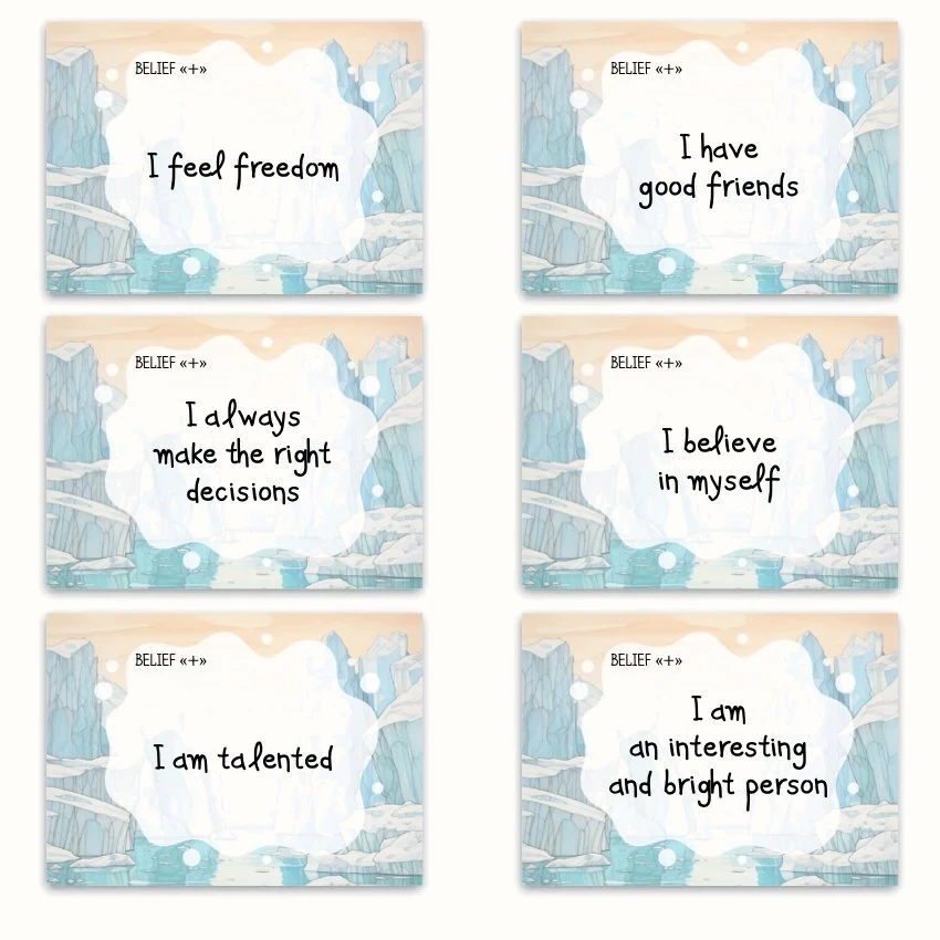 Metaphorical associative cards “Children's Beliefs” — sample cards, 2