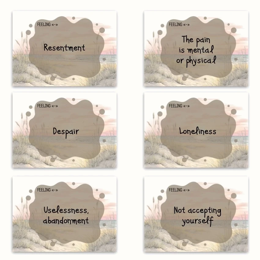 Metaphorical associative cards “Children's Feelings” — sample cards, 1