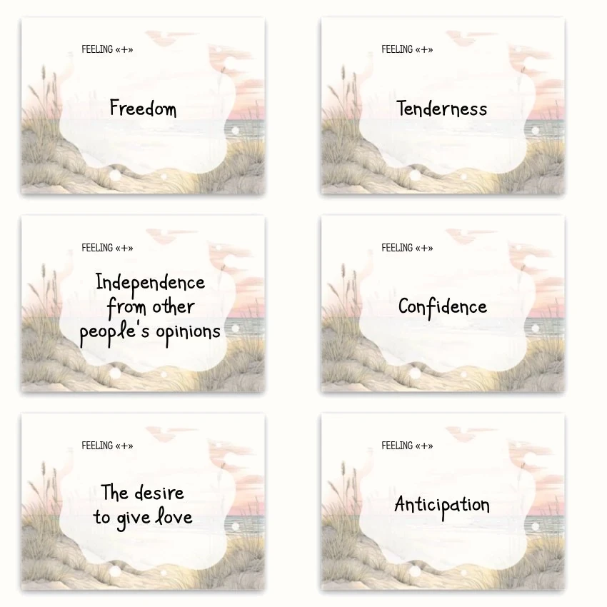 Metaphorical associative cards “Children's Feelings” — sample cards, 2