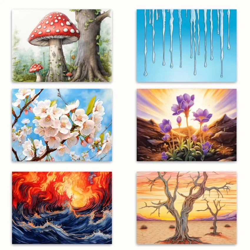 Metaphorical associative cards “Children's Emotions and Mood” — sample cards, 4