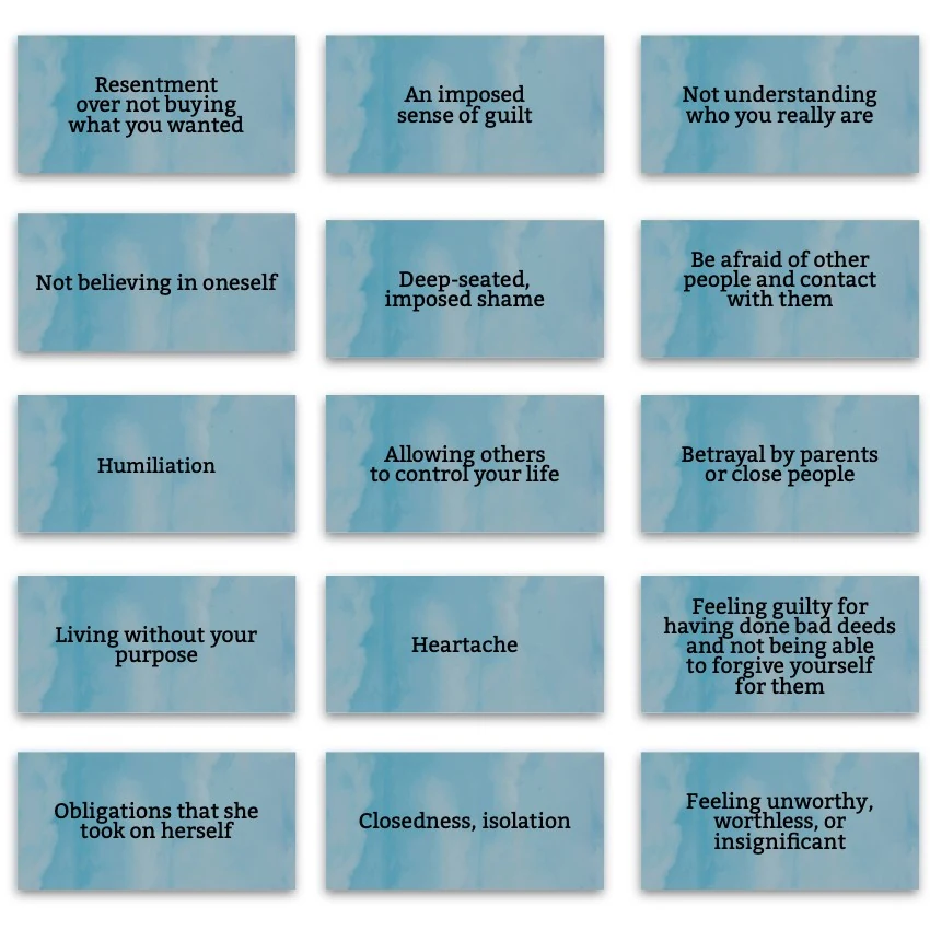 Metaphorical associative cards “Anchors of the Past” — sample cards, 4