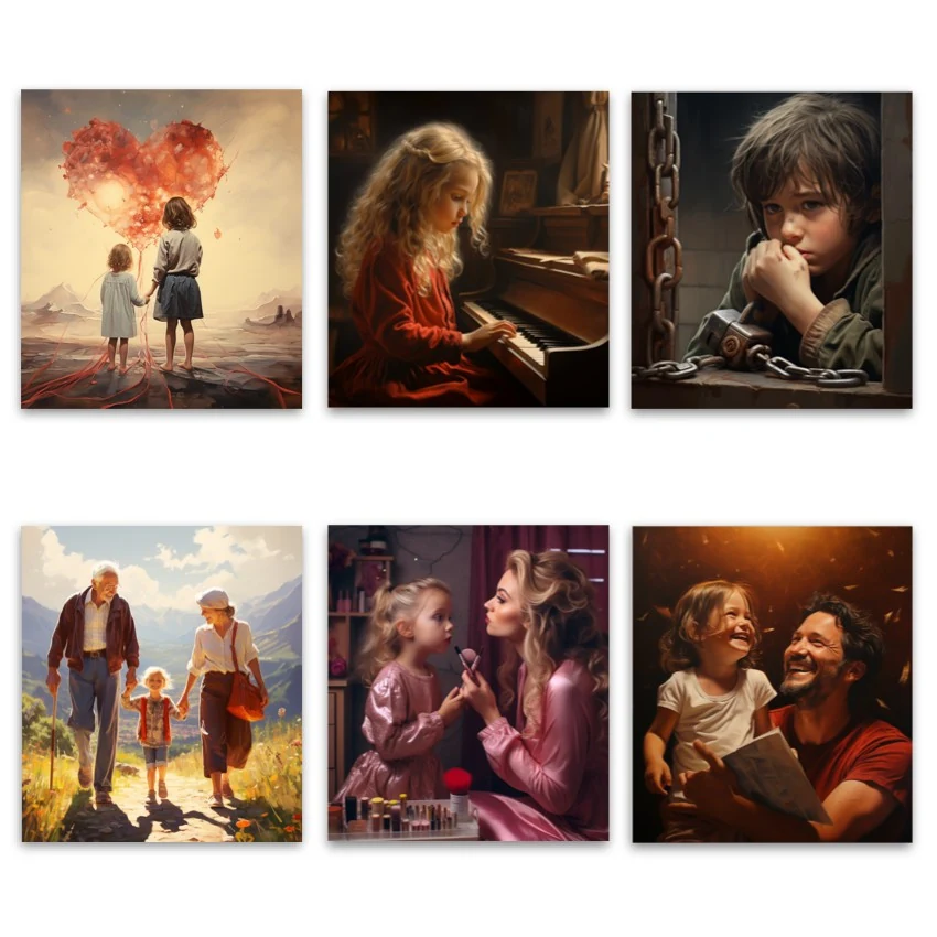 Metaphorical associative cards “Childhood Deficits” — sample cards, 1