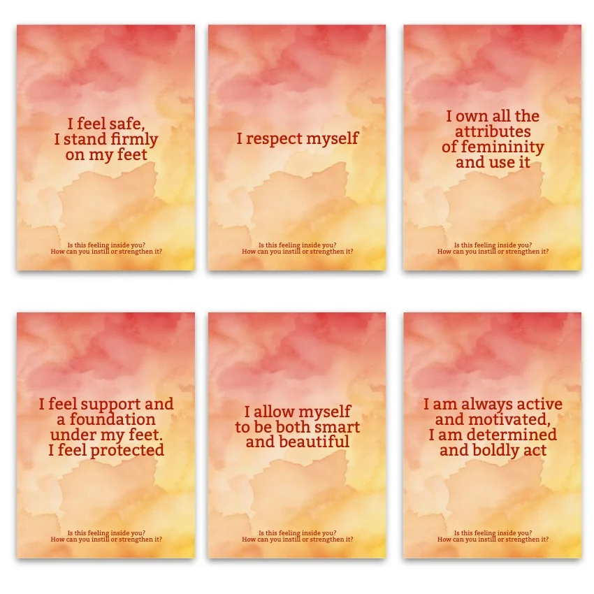 Metaphorical associative cards “Inner Girl Beliefs Part 1 — 