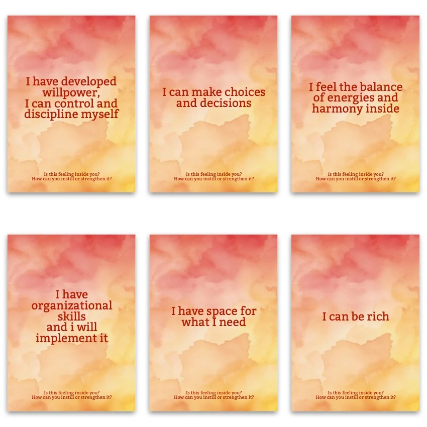 Metaphorical associative cards “Inner Girl Beliefs Part 1 — 