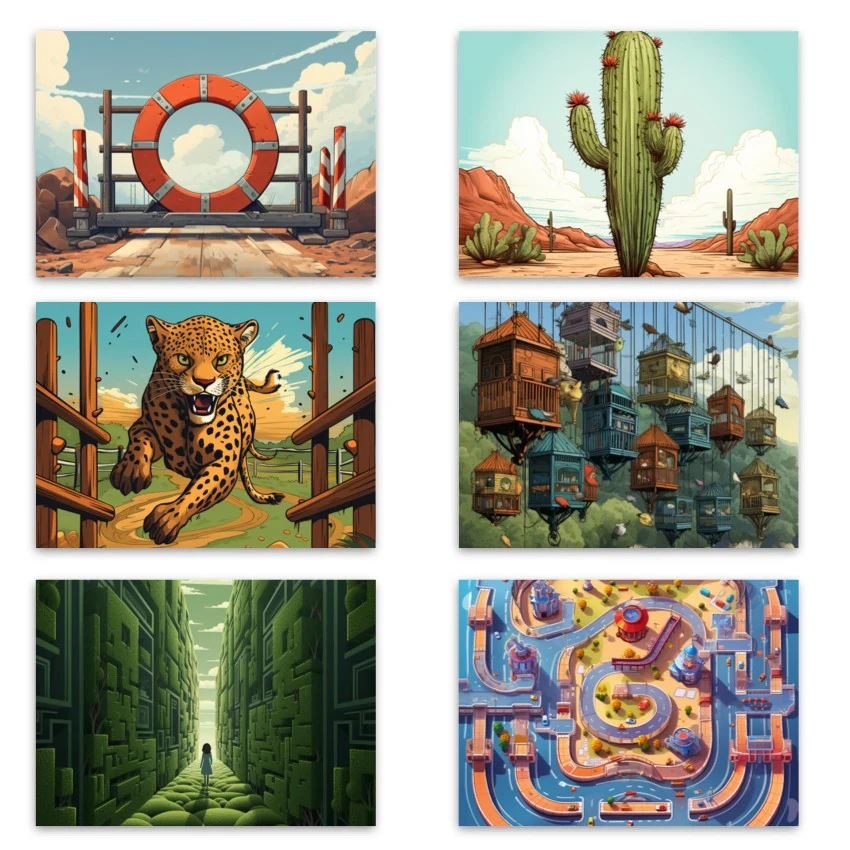 Metaphorical associative cards “Limitations of the Inner Child” — sample cards, 3