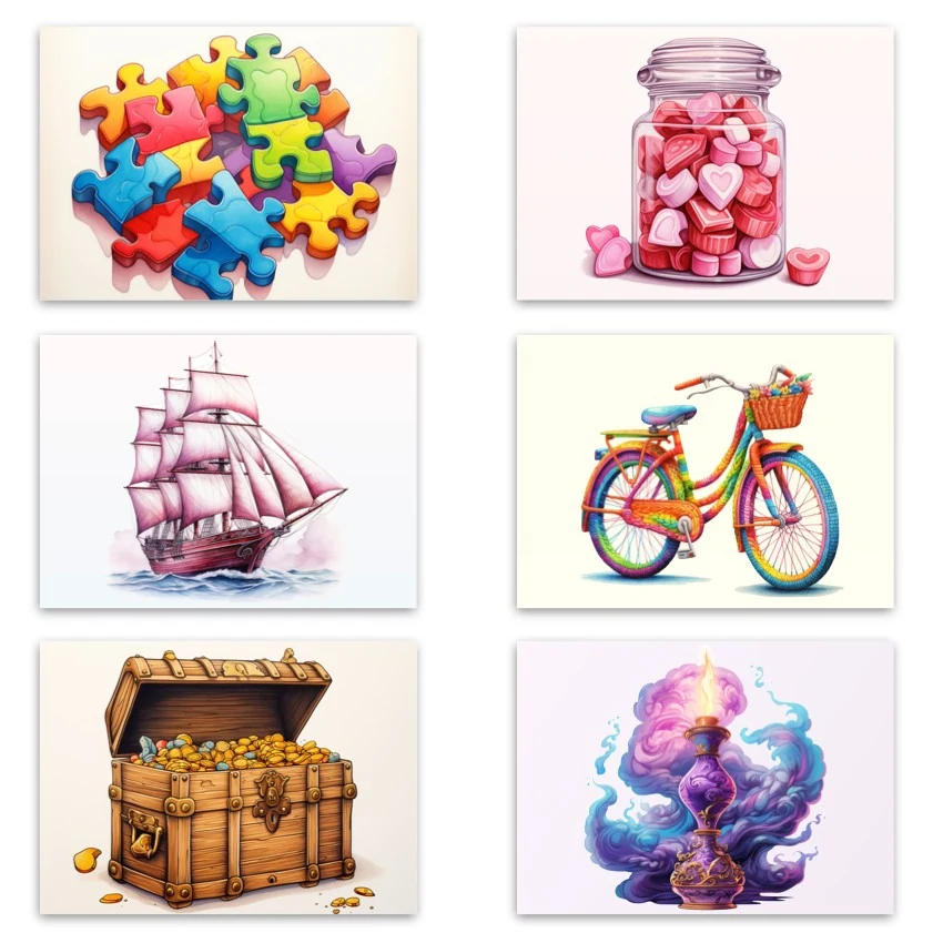 Metaphorical associative cards “Resources of the Inner Child” — sample cards, 3