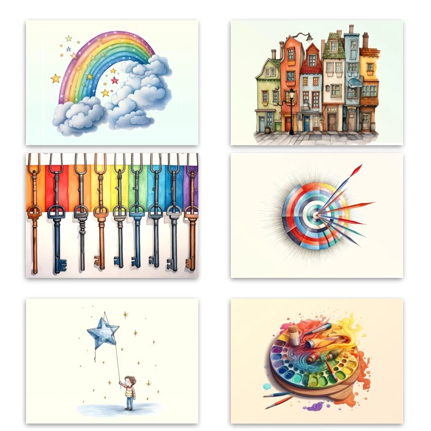 Metaphorical associative cards “Resources of the Inner Child” — sample cards, 4