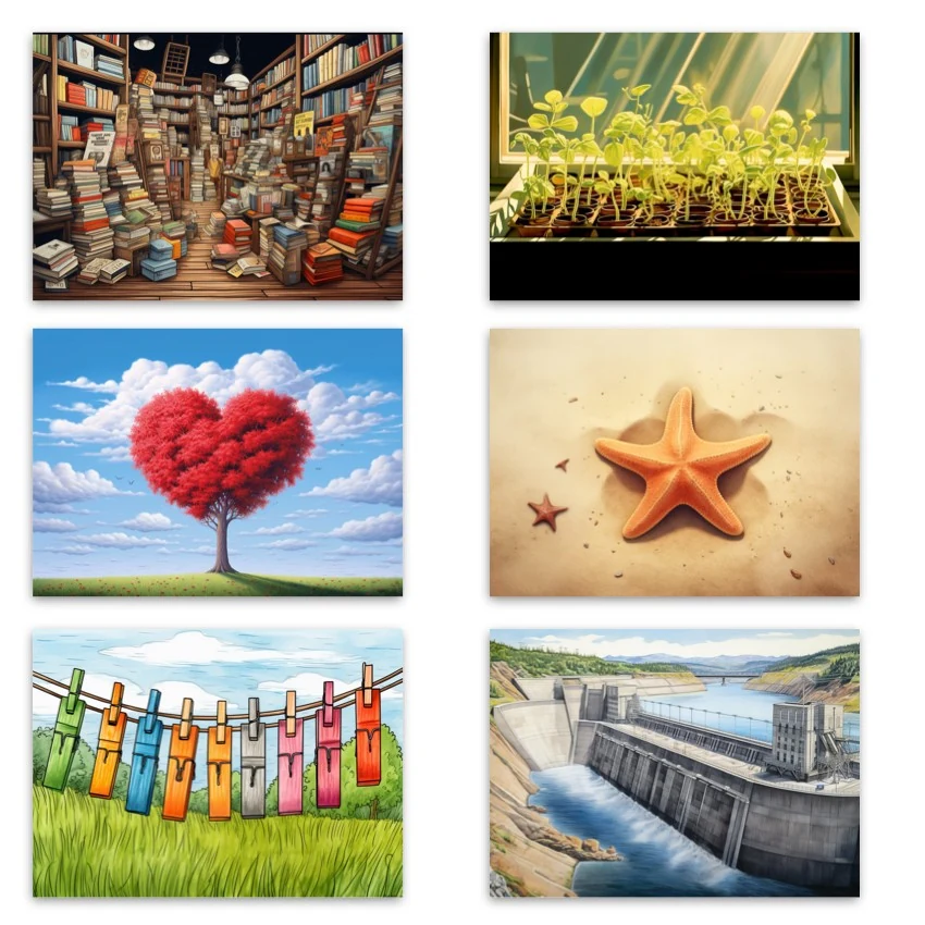 Metaphorical associative cards “Pillars of the Inner Child” — sample cards, 1