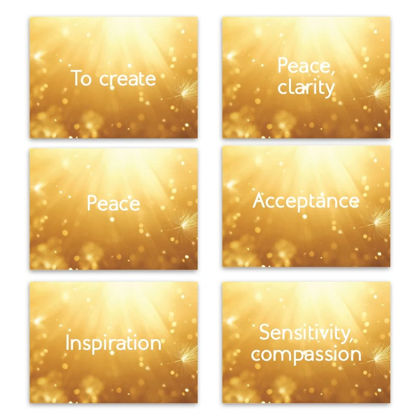 Metaphorical associative cards “My Needs” — sample cards, 1