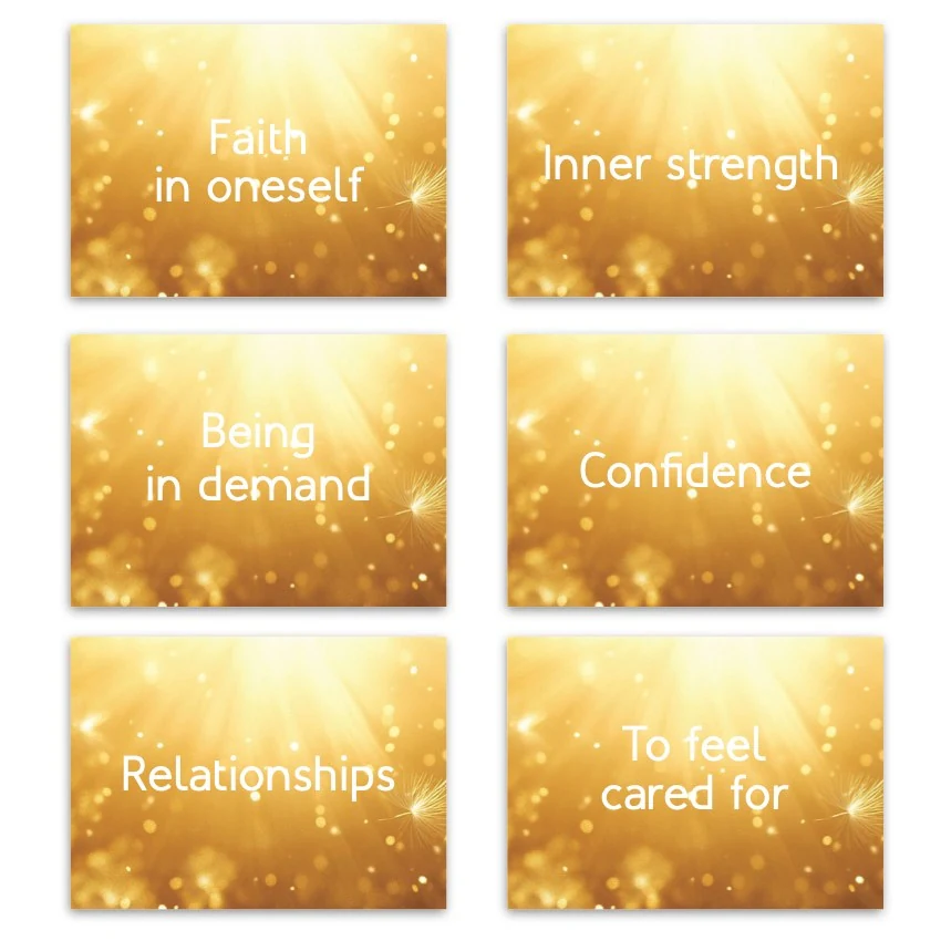 Metaphorical associative cards “My Needs” — sample cards, 2