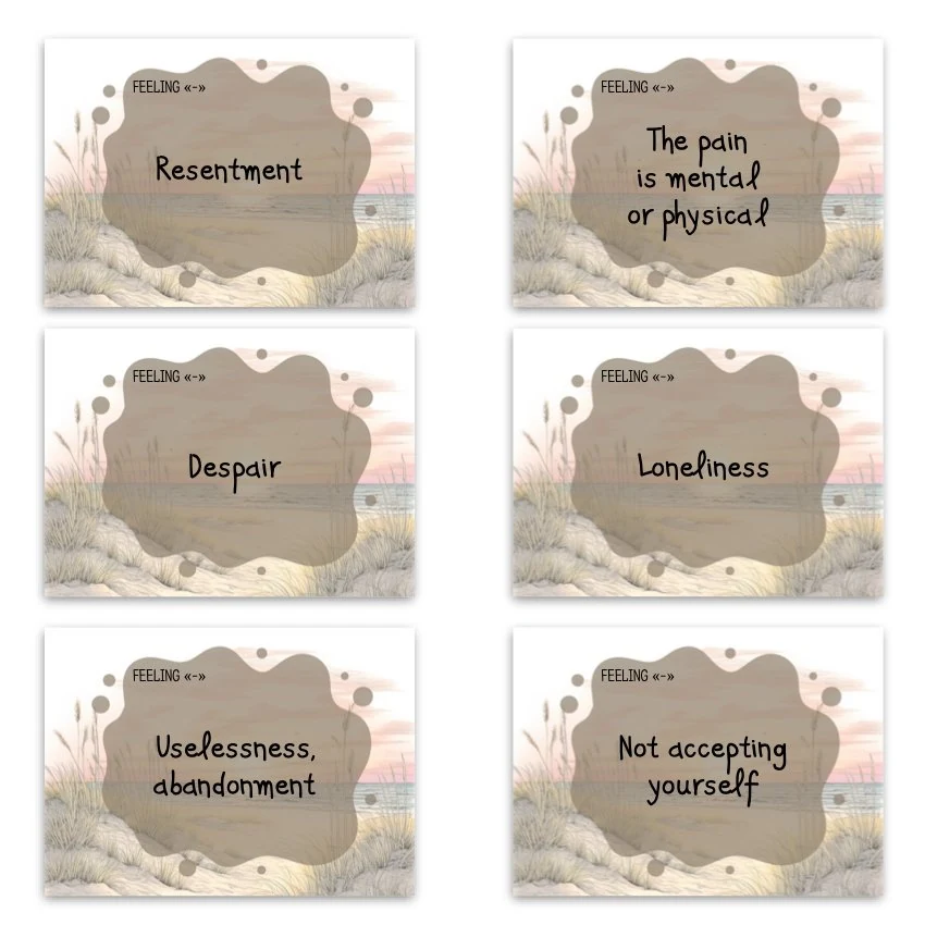 Metaphorical associative cards “Children's Feelings” — sample cards, 1