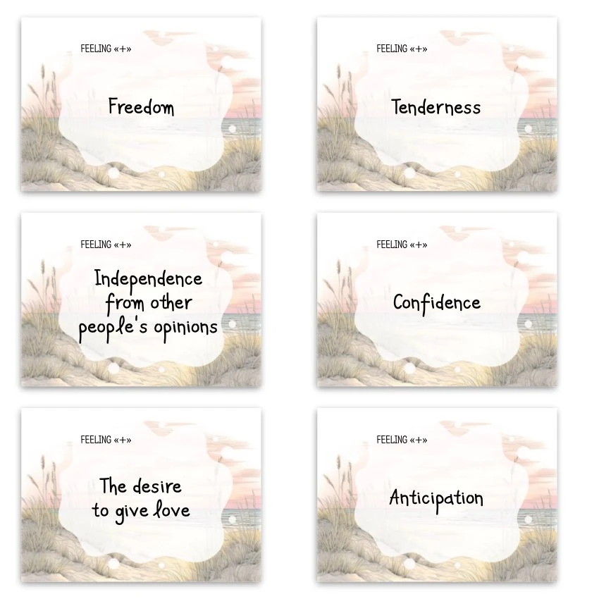 Metaphorical associative cards “Children's Feelings” — sample cards, 2