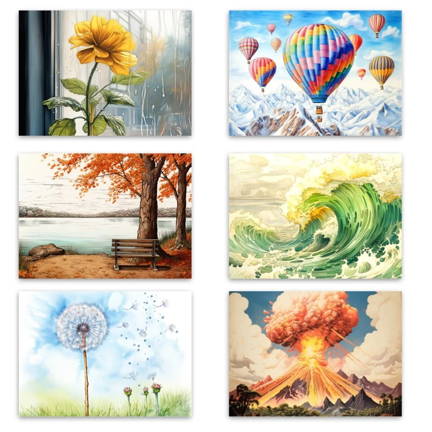 Metaphorical associative cards “Children's Emotions and Mood” — sample cards, 2