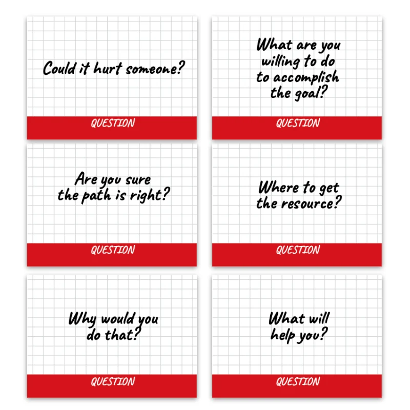 Metaphorical associative cards “Questions & Answers” — sample cards, 4