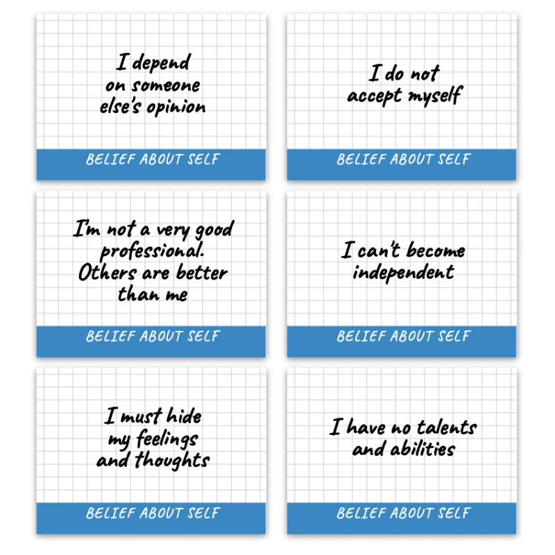 Metaphorical associative cards “Limiting Beliefs” — sample cards, 4
