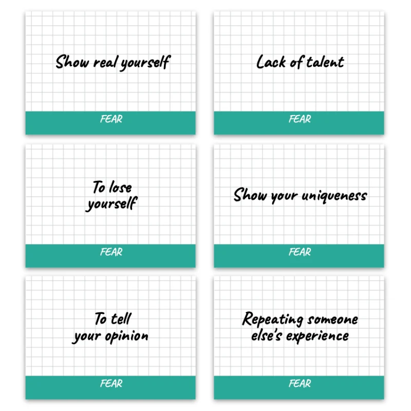 Metaphorical associative cards “Fears & Secondary Benefits” — sample cards, 4