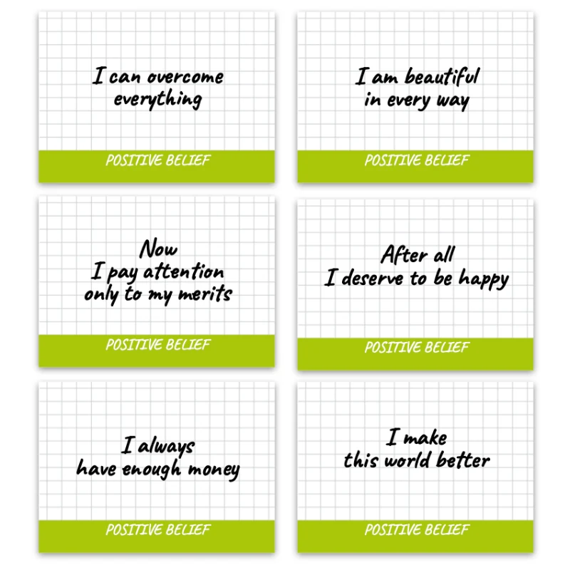Metaphorical associative cards “Positive Beliefs” — sample cards, 1