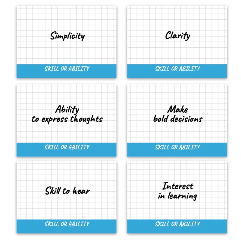 Metaphorical associative cards “Skills & Abilities” — sample cards, 3