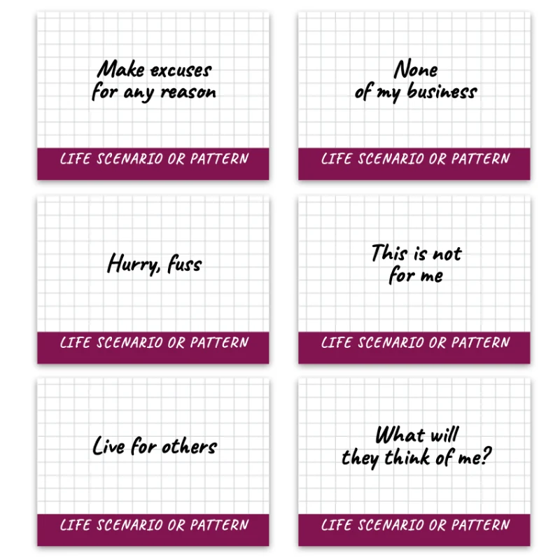 Metaphorical associative cards “Life Scenarios, Patterns & Attitudes” — sample cards, 2