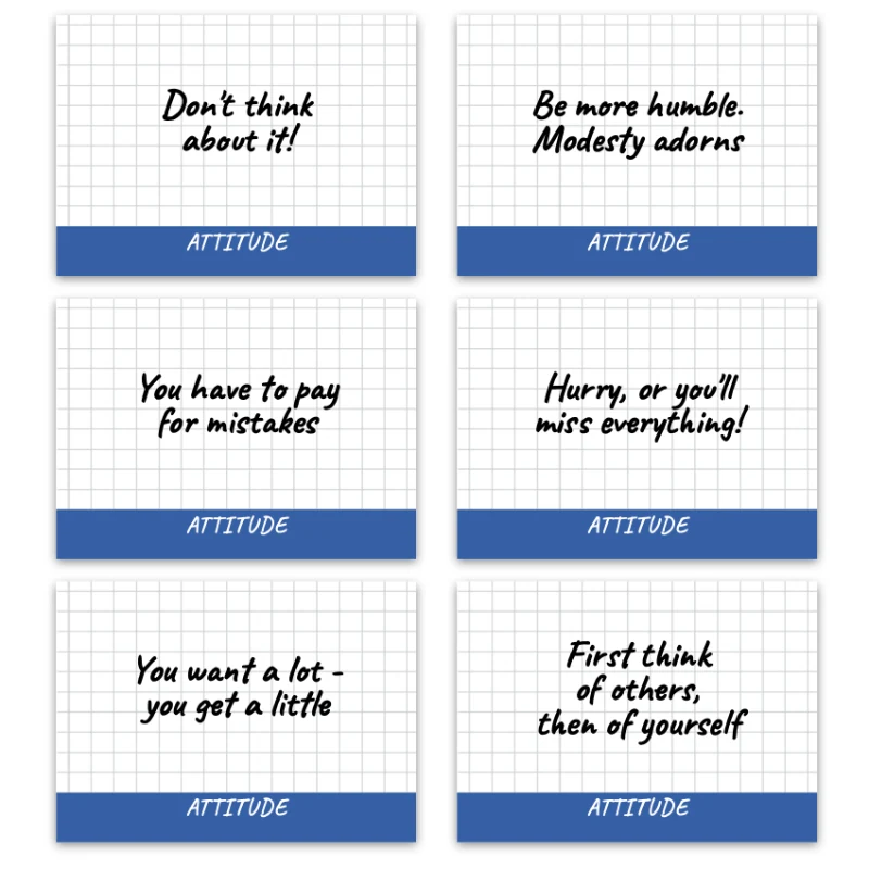Metaphorical associative cards “Life Scenarios, Patterns & Attitudes” — sample cards, 4