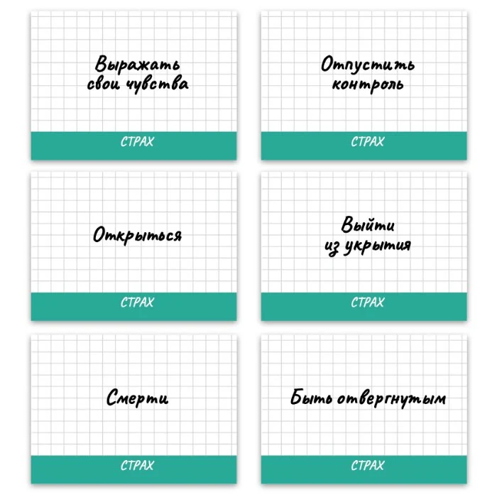 Метафорические ассоциативные карты «Страхи и Вторичные выгоды» — примеры карт, 4
