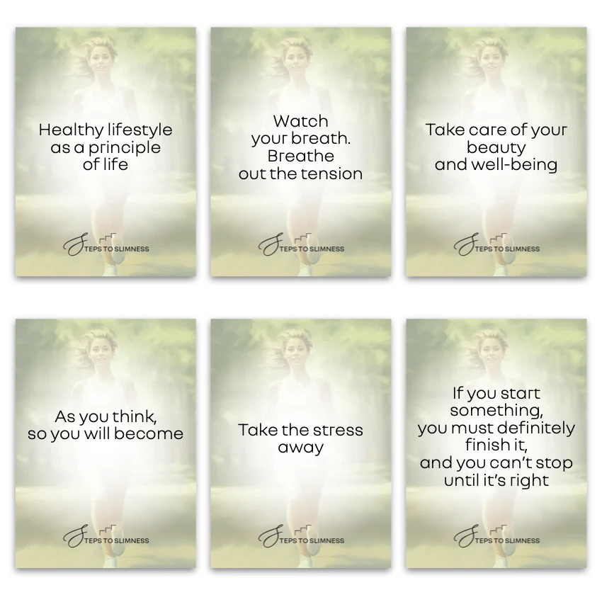 Steps to Slimness — sample cards