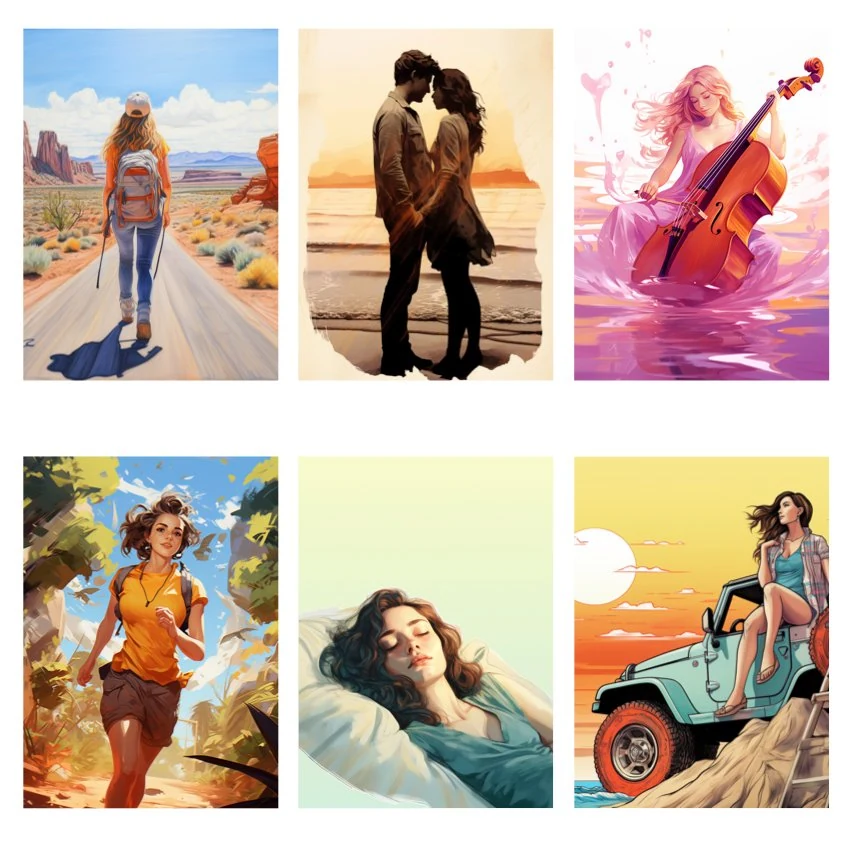 Metaphorical associative cards “The Light of a Woman” — sample cards, 3