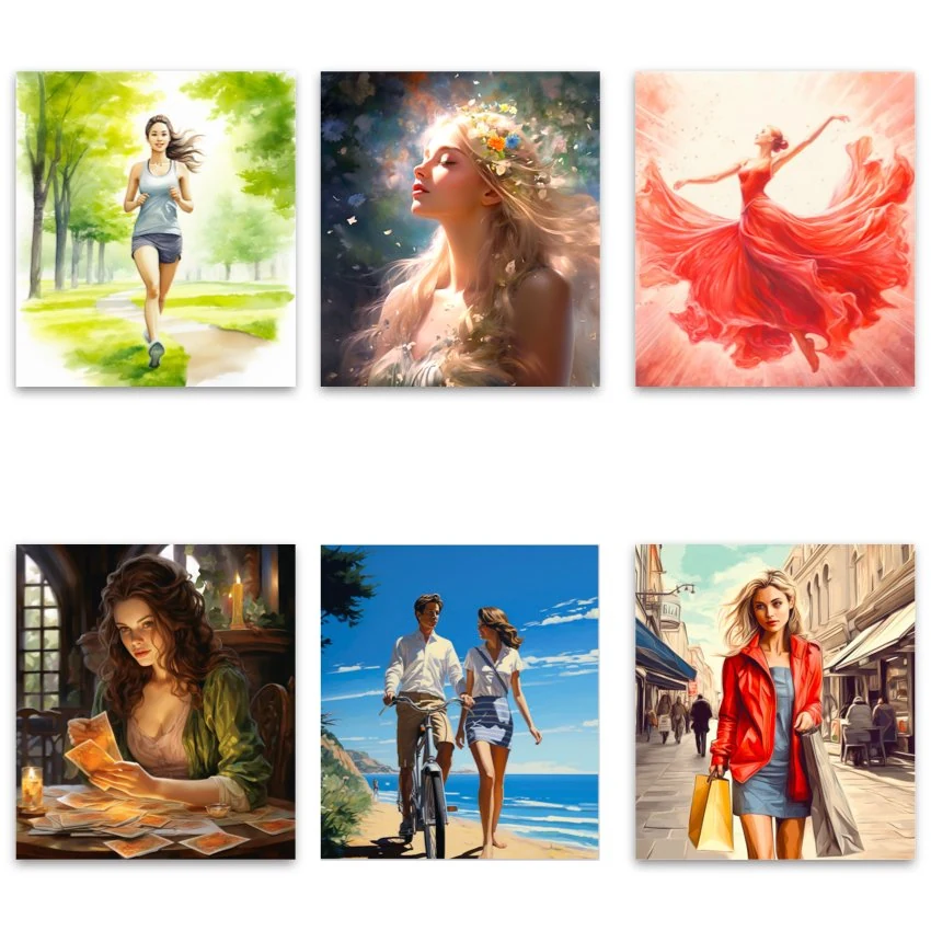 Metaphorical associative cards “Sources of Feminine Harmony” — sample cards, 3